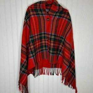 Wool Tartan Cape Size Girls 10-12